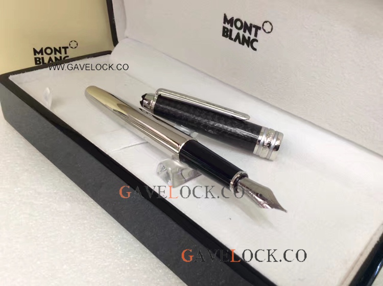 Buy Replica Montblanc Meisterstuck Solitaire Doue Fountain Pen Black Cap